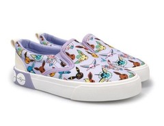 Pokémon Eevee Evolutions Ground Up Shoes Size 2 Slip On Sneakers NWT Multi-Color