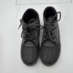 Sperry Boys Bowline Storm Duck Boots | Black & Charcoal Size 3M E21-61911