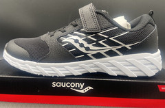 Saucony Unisex-Child Wind Alternative Closure 2.0 Choose SZ/ Black & White New