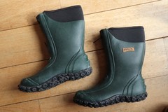 Dark Green Rubber & Black Neoprene RANGER Zip Front Boots Youth 2