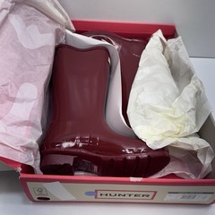 Hunter Original Tall Gloss Kid’s Rain Boots Classic Red Size 2B / 3G EU 33