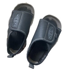 Keen Knotch River Size 8 Open Toe Sandal Black Arch Support Washable Hook &Loop