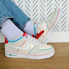 🤩Nike AIR FORCE 1 Sz 4Y Grade School LOW LV8 ‚HOLIDAY COOKIES GS FQ8350-110 New
