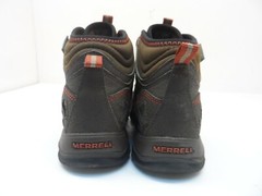 Merrell Kid’s Mid-Cut Capra Waterproof Casual Hiking Boots Brown/Red Size 12M