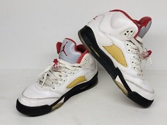 Nike Air Jordan 5 V Retro Fire Red White 440888-102 Youth Shoes 5.5Y or Womens 7