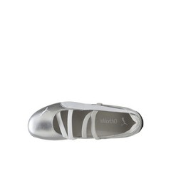 PUMA Speedcat Ballet Metallic Slip On Youth Girls Silver Sneakers Casual Shoes