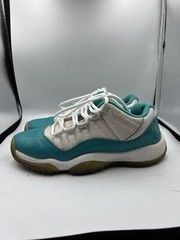 Air Jordan 11 Retro Low GG Aqua Blue/White Shoes Size 5Y 580521-143 Womens 6.5