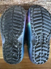 Crocs Lined Comfort Tie Dye Multicolor Clog Sandals Kids Size 13