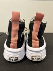 Converse Chuck Taylor All Star Move Platform High Black Pink Salt Girls Size 1
