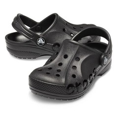 Crocs Unisex Kids Black Baya Clog K Size C7 Toddler Slip On – NWT