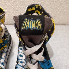 Converse All Star Batman Comic High Top Sneaker Shoes Size Youth 1
