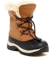 BEARPAW Kelly Youth Hickory Genuine Sheepskin Lined Snow Boot | US 5 |Waterproof