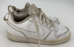 Nike Air Force 1 Low White Leather Sneakers Youth 7Y Women 8.5 Streetwear