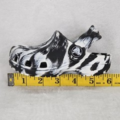 Crocs Classic Clog Shoes Kids C6 Black White Tie Dye Astronaut Space Galaxy