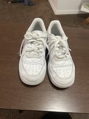 Nike Force 1 (PS) Size 2Y White/White-White 314193-117 Beautiful.