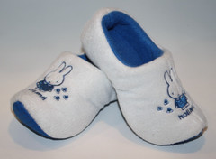 Miffy Bunny Rabbit Dutch Slip On Slippers 4-5 Holland Plush Faux Wooden Shoes