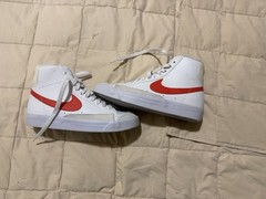 Nike Blazer Mid ’77 White Blue Orange DA4086-117 Youth Size 7 Women’s Size 8.5