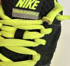 Nike Lunalon Lunar Forever 2 Youth Sneakers Black Neon Yellow Size 12.5