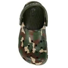 Crocs Classic Printed Clog Army Green Camo Unisex Toddler Kids C6 205813-3TC NWT