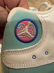Air Jordan 13 Retro GS Aurora Green White Teal Pink 23 Youth Shoes Size 4Y
