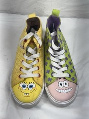 Spongebob and Patrick Ground Up Brand Shoes High Top Kids Size 3