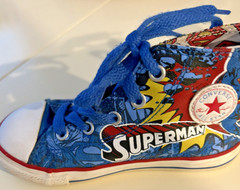 Converse All Star Chuck Taylor High Top Superman DC Comics Youth US Size 9