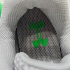 Under Armour BPS Rogue 3 Running Shoes 3024982-102 Grey Green Blue Kids Size 13K