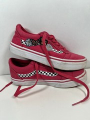 Vans Old Skool Pink Butterfly Flower Shoes Sneakers Size Kids Youth US Missy 2.0