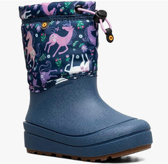 Bogs Snow Shell Boots-Unicorn Meadow (Toddler/Little Big Kid), Indigo Multi 1 US