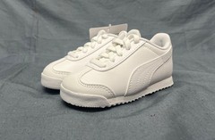 Puma Toddlers Roma Basic Inf Sneakers Lace Up White Size 7 NEW IN BOX!