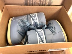 Moon Boot Jr Icon Nylon Elephant Grey Kids EU 23/26 US 7J/9.5J