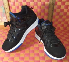Sneakers, And 1, black and blue with white trim, Youth size: 3, preowned