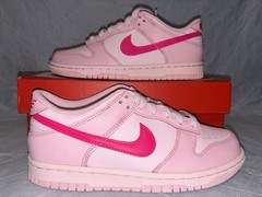 NEW Nike Dunk Low Triple Pink GS Size 4Y/5.5Women’s (DH9765-600)