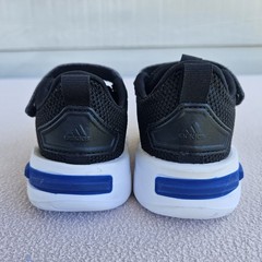 Adidas Racer TR23 Sneaker Hook & Loop Toddler SZ 5K Black Athletic