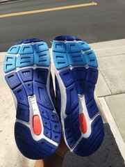 ​New Balance Kids 680v6 Hook & Loop Running Shoes Size 4.5 Blue Orange ABZORB