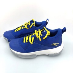 Under Armour Kids GS SC 3Zero IV Bright Blue/Yellow Size 5.5Y Athletic Shoes