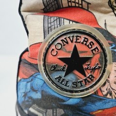Superman Flying Converse All Star Chuck Taylor Youth Unisex Size 2 All Over Prin