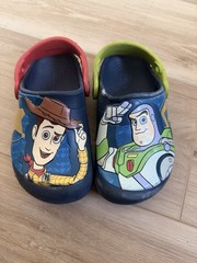Crocs Toy Story Woody Buzz Lightyear Kids Multicolor Clog Shoes Size 10