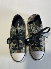 Converse Chuck Taylor All-Star Digi Archive Green Camo Sneakers Size 13 Boys