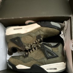 Jordan Air Jordan 4 Retro SE Craft GS Green/Black Suede 6Y FB9928-200