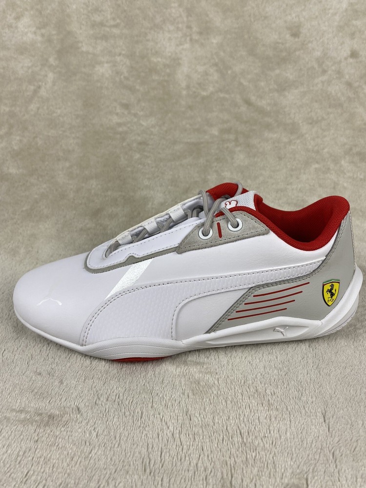 Puma Scuderia Ferrari Drift Cat Decima Kids White Red Sneaker Size 7C NIB