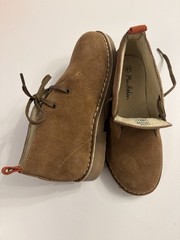 Kids Mini Boden Suede Chukka Desert Ankle Boots Tan Brown 31 Us 12