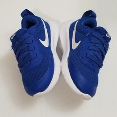 Nike Tanjun EasyOn Blue Hook And Loop Shoes Sneakers DX9043-401 Kids Size 6C