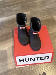 HUNTER First Classic Boots Black Toddler/Kids 7 Waterproof Rubber Rain boot