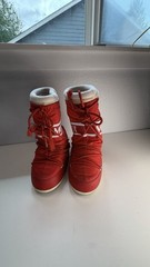 Moon Boot Original Red Nylon Snow Boots kids EU 31 34 Kids 13.5 – 2.5