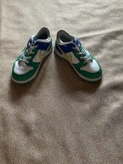 Nike Dunk Low TD Sz 10 C White Stadium Green Game Royal Lemon Toddler FV4501-100