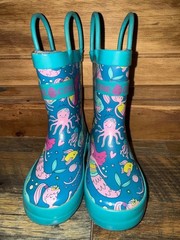 Lone Cone Mermaids Kids Rain Boots Size 4
