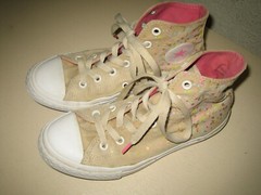 3 Youth Unisex Shoes Converse All Star Tan Sneakers High Tops Confetti Birthday