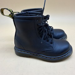 Dr. Martens Boots Size 8 Toddler 15373/1460 T Combat Black Lace Up Side Zip
