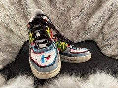 Hand Painted Nike Air Force 1 – Twenty One Pilots design, 4.5Y, slightly worn